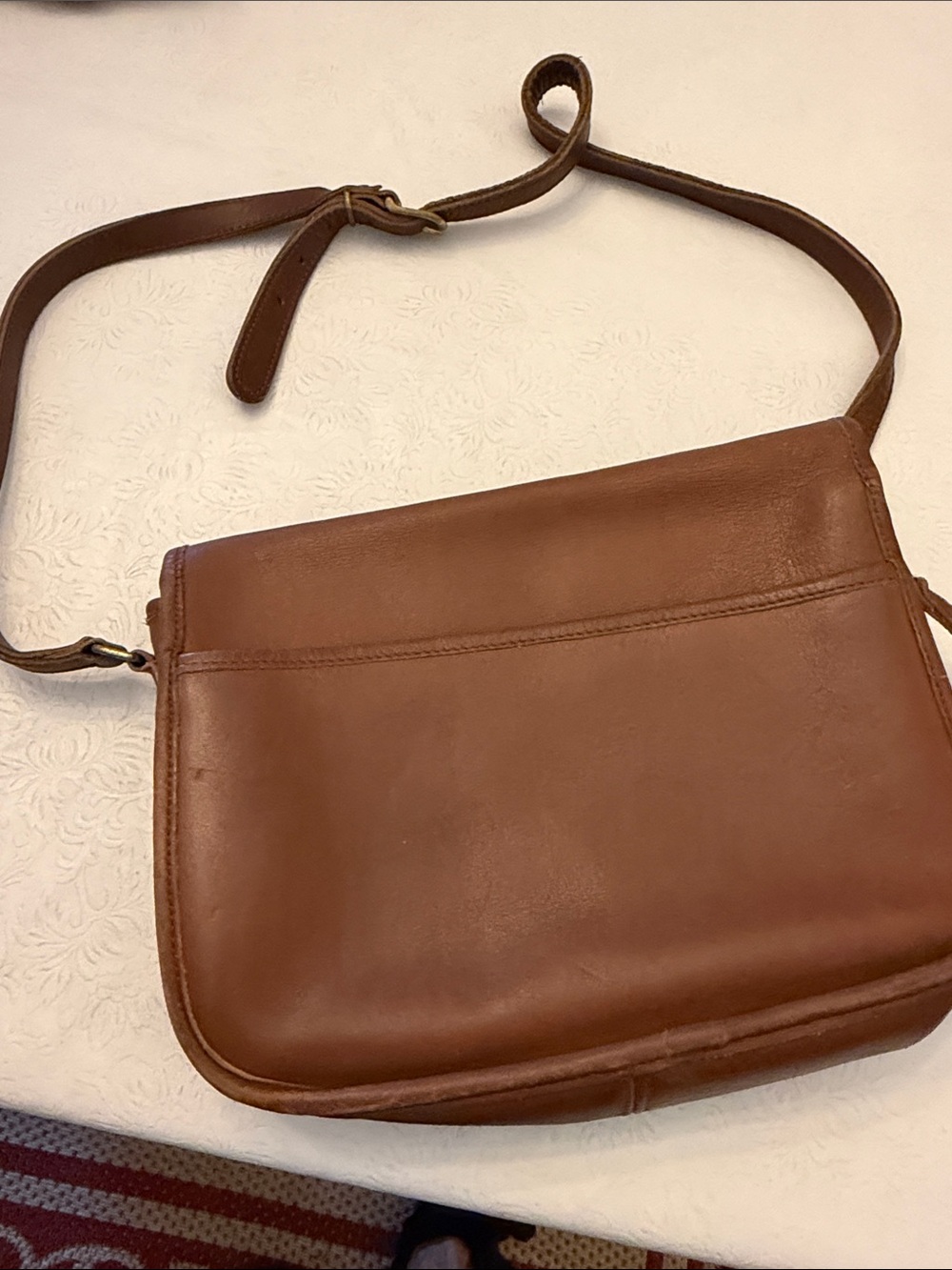Classic vintage Coach Brown Leather Crossbody Bag with Turn-Lock - Picture 3 of 3